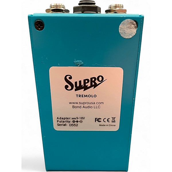 Used Supro Analog Harmonic Tremolo Effect Pedal