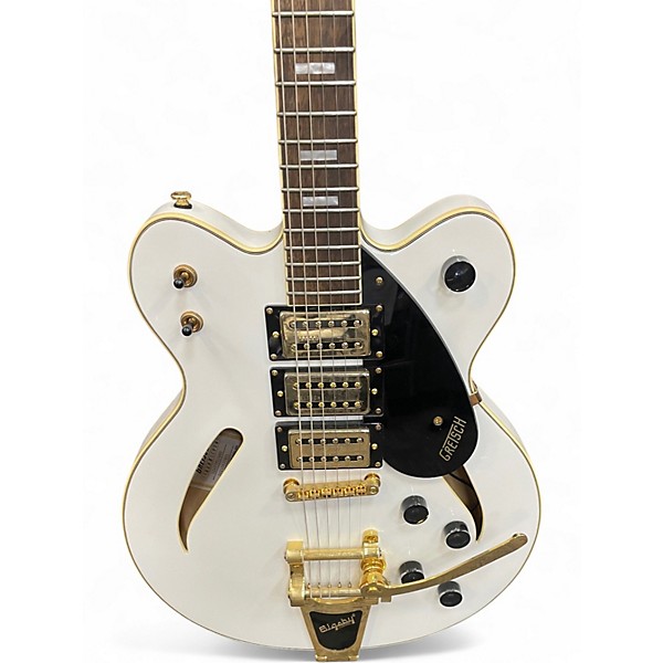 Used Gretsch Guitars g2627tg White Acoustic Electric Guitar