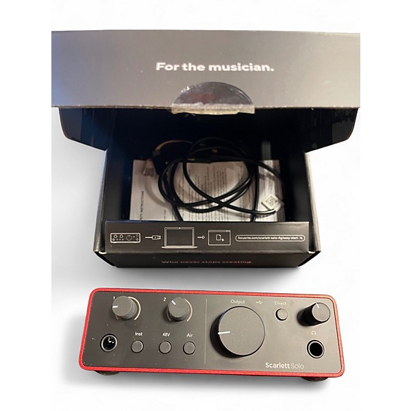 Used Focusrite Scarlett Solo Audio Interface