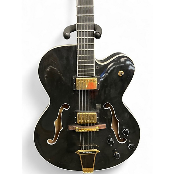 Used The Heritage EAGLE CLASSIC Black Hollow Body Electric Guitar