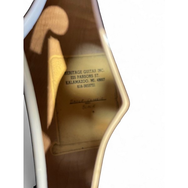 Used The Heritage EAGLE CLASSIC Black Hollow Body Electric Guitar