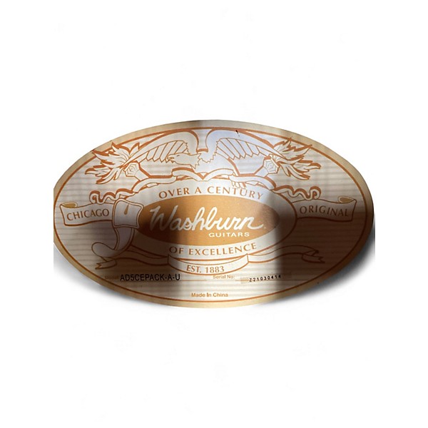 Used Washburn AD5CE Natural Acoustic Electric Guitar