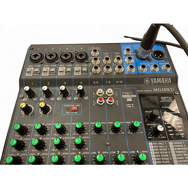Used Yamaha MG10XU 10 Channel Mixer with Effects Unpowered Mixer