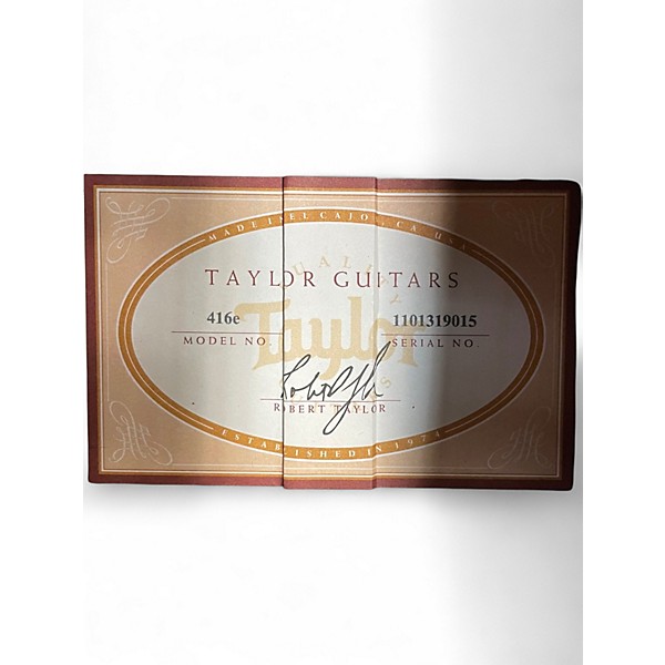 Used Taylor 416E Grand Symphony Natural Acoustic Electric Guitar