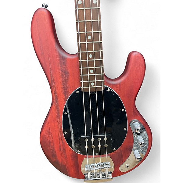 Used Sterling by Music Man Sub 4 Red Electric Bass Guitar