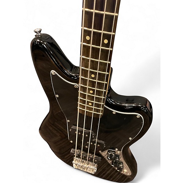 Used Squier Vintage Modified Jaguar Bass Black Electric Bass Guitar