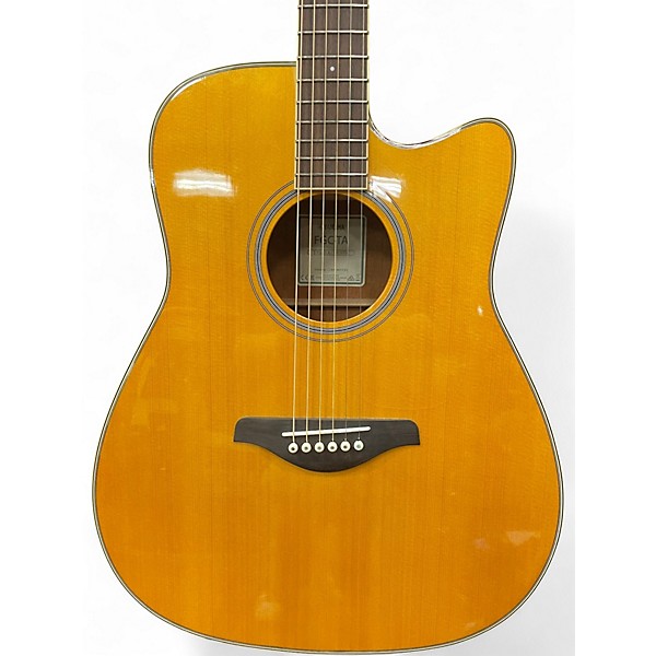 Used Yamaha FGCTA Natural Acoustic Electric Guitar