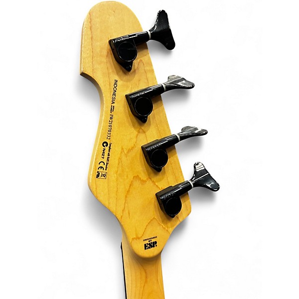 Used ESP LTD AP4 Black Metal Ebony Electric Bass Guitar