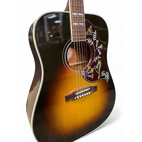 Used Gibson Hummingbird Tobacco Burst Acoustic Electric Guitar