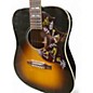 Used Gibson Hummingbird Tobacco Burst Acoustic Electric Guitar