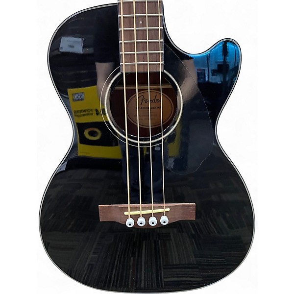 Used Fender CB-60SCE Black Acoustic Bass Guitar