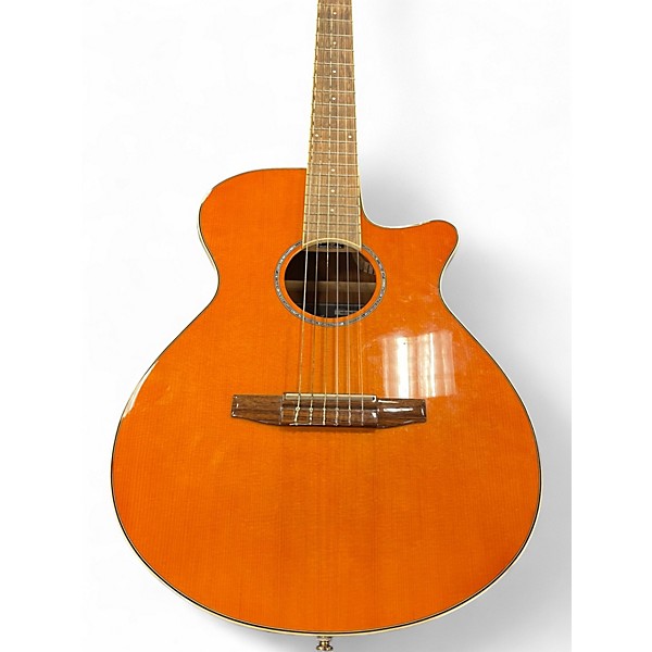 Used Ibanez AEG10NII Natural Classical Acoustic Electric Guitar