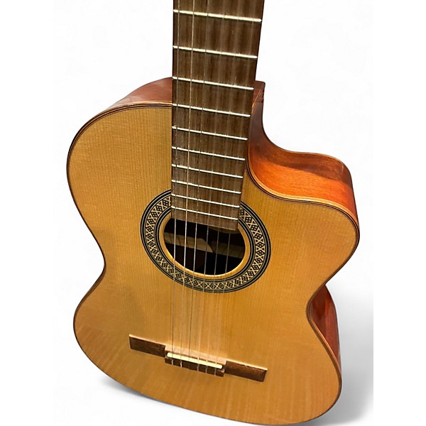 Used Lucero lc150sce Natural Classical Acoustic Electric Guitar