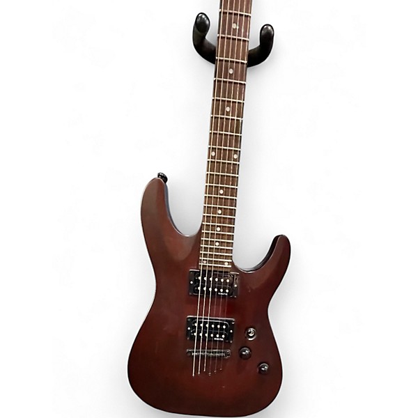 Used Schecter Guitar Research Omen 6 Walnut Satin Solid Body Electric Guitar