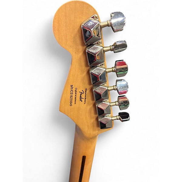 Used Squier Standard Stratocaster Black Solid Body Electric Guitar