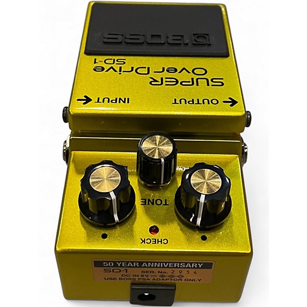 Used BOSS SD1B50A SUPER OVERDRIVE 50TH anniversary  Effect Pedal