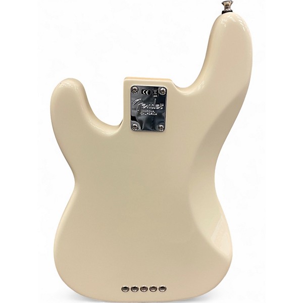 Used 2020 Fender American Professional Precision Bass V Olympic White Electric Bass Guitar