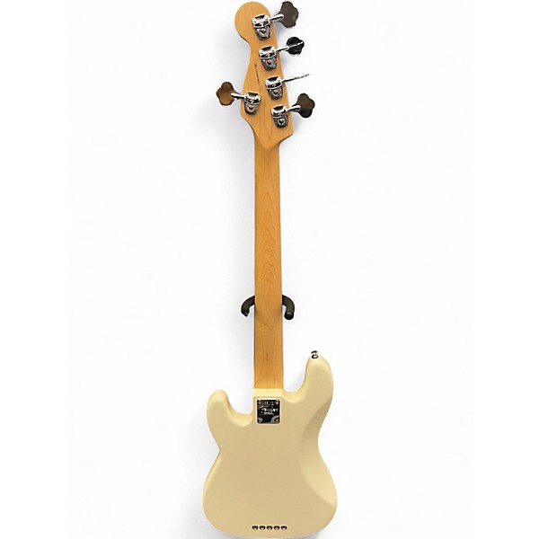 Used 2020 Fender American Professional Precision Bass V Olympic White Electric Bass Guitar