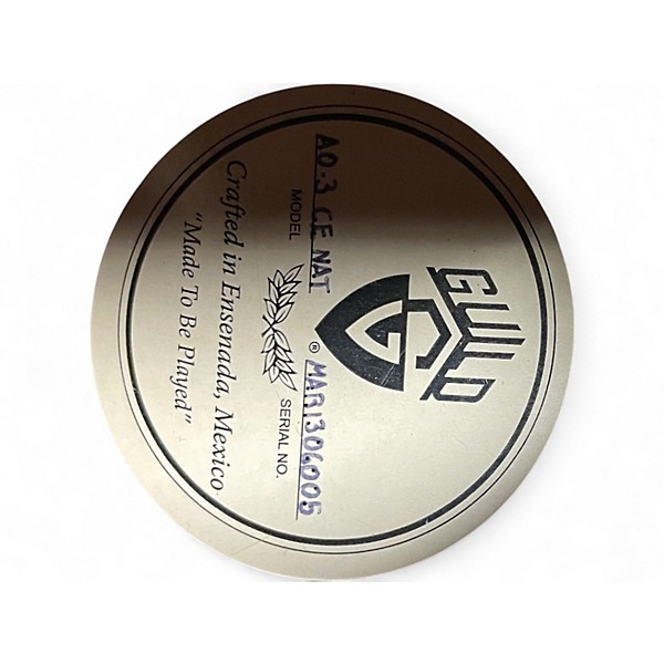 Used Guild AO-3 CE Natural Acoustic Electric Guitar