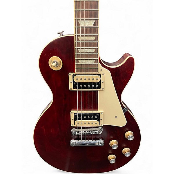 Used Gibson Les Paul Traditional Pro V Sat Wine Red Solid Body Electric Guitar