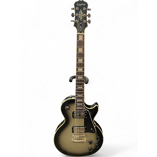 Used Epiphone Les Paul Custom SILVER BURST Solid Body Electric Guitar