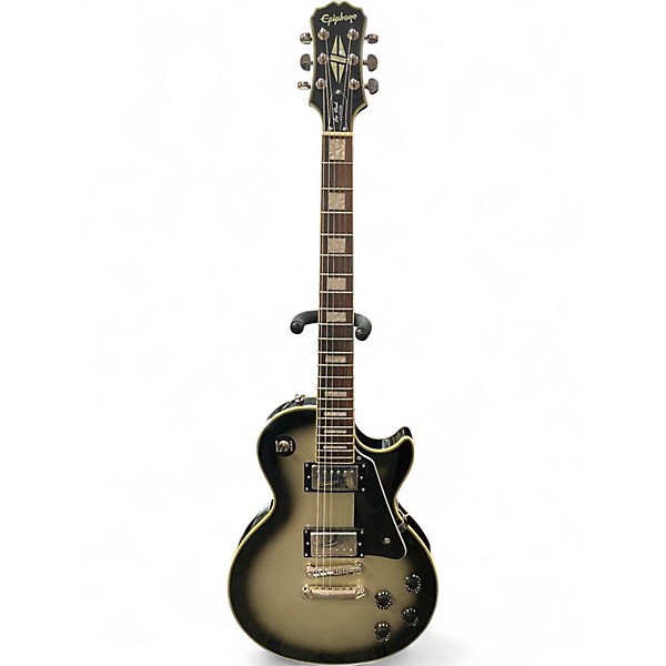 Used Epiphone Les Paul Custom SILVER BURST Solid Body Electric Guitar
