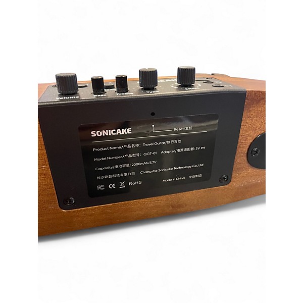 Used Sonicake QGT-01 Black Acoustic Electric Guitar