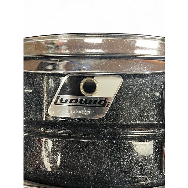 Used Ludwig 14X5 Acrolite Snare BLACK GALAXY Drum