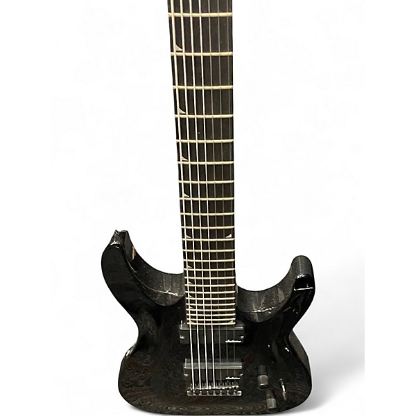 Used Jackson JS22-7 Dinky 7 String Black Solid Body Electric Guitar