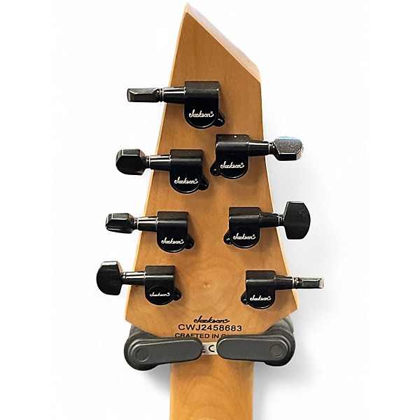 Used Jackson JS22-7 Dinky 7 String Black Solid Body Electric Guitar