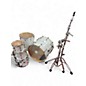 Used Pearl 5 Piece PROFESSIONAL SERIES MAPLE 5 PIECE MARINE WHITE Drum Kit thumbnail