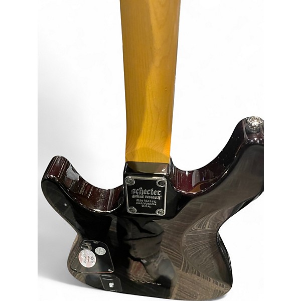 Used Schecter Guitar Research Demon 6 Crimson Red Trans Solid Body Electric Guitar