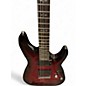 Used Schecter Guitar Research Demon 6 Crimson Red Trans Solid Body Electric Guitar