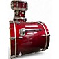 Used Yamaha 5 Piece Stage Custom cranberry red Drum Kit