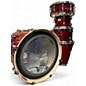 Used Yamaha 5 Piece Stage Custom cranberry red Drum Kit