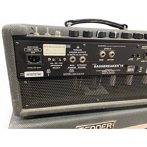 Used Fender Bassbreaker 15W Tube Guitar Amp Head