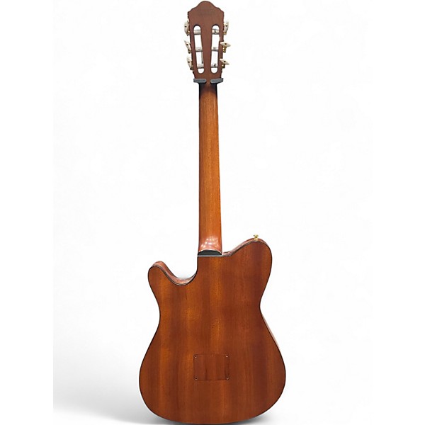 Used Ibanez FRH10N Brown Sunburst Classical Acoustic Electric Guitar