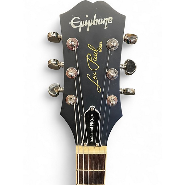 Used Epiphone Les Paul Traditional Pro IV Blue Solid Body Electric Guitar