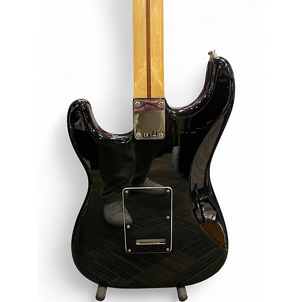 Used Fender FSR Standard Stratocaster HSS Black Solid Body Electric Guitar