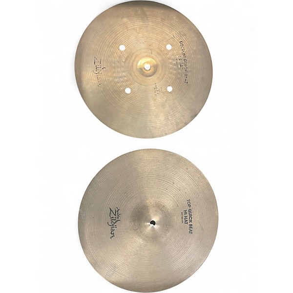 Used Zildjian 14in Quick Beat Hi Hat Pair Cymbal