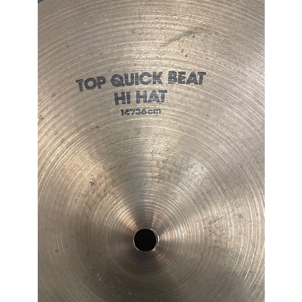Used Zildjian 14in Quick Beat Hi Hat Pair Cymbal