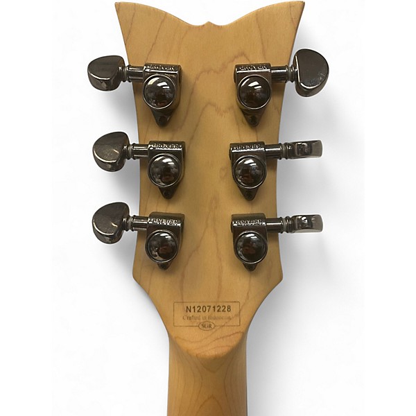 Used Schecter Guitar Research Damien Solo Elite  Trans Black Solid Body Electric Guitar