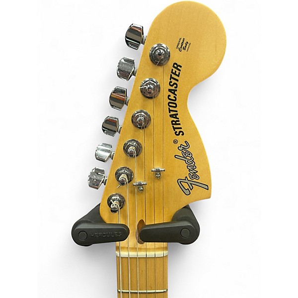 Used Fender American Performer Stratocaster SSS Faded Lake Placid Blue Solid Body Electric Guitar