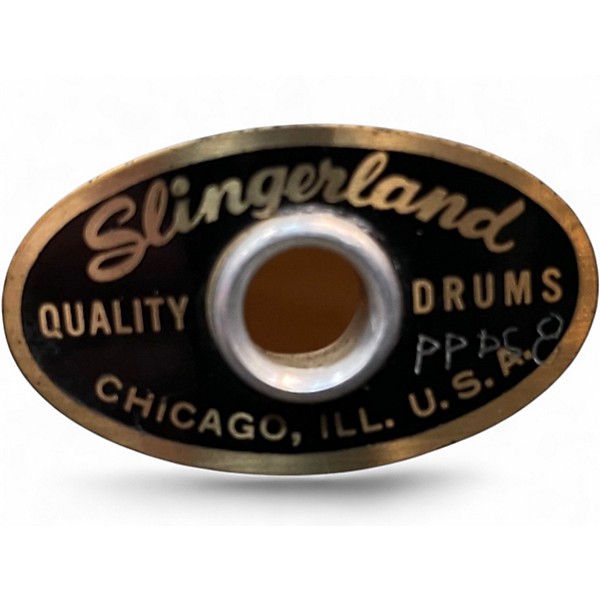 Used Slingerland 15in LARGE SNARE DRUM METALIC Drum