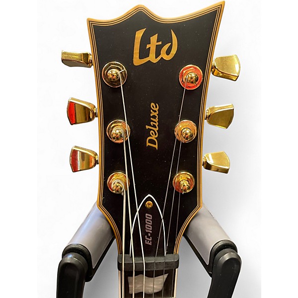 Used ESP LTD EC1000 Deluxe Black Solid Body Electric Guitar