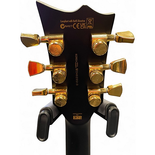 Used ESP LTD EC1000 Deluxe Black Solid Body Electric Guitar