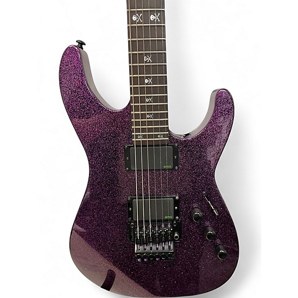 Used ESP LTD KH602 Kirk Hammett Purple Sparkle Purple Sparkle Solid Body Electric Guitar