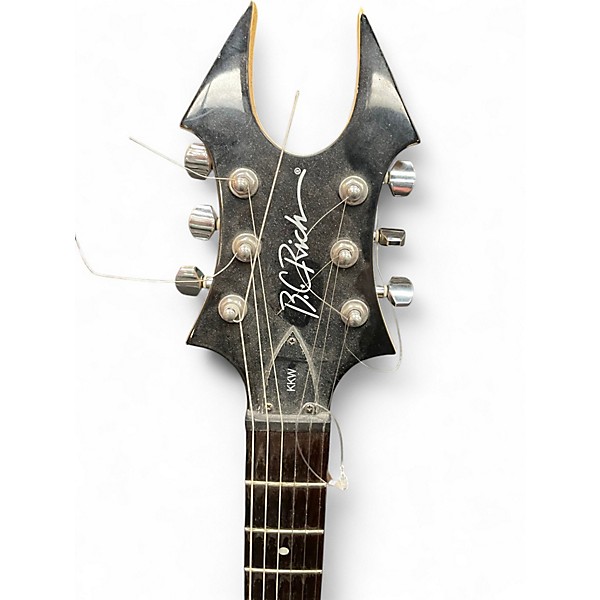 Used B.C. Rich Kerry King Warlock Tribal Flame Solid Body Electric Guitar