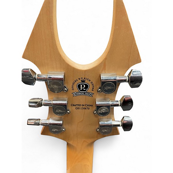 Used B.C. Rich Kerry King Warlock Tribal Flame Solid Body Electric Guitar