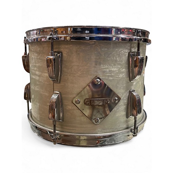 Vintage 1950s Ludwig 3 Piece 1950s WFL Pearl White Drum Kit